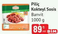 BANVİT PİLİÇ KOKTEYL SOSİS 1 KG